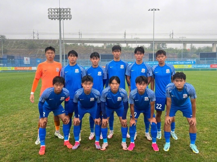 中青赛男子U17组：上海申花2-0繁昌二中百胜队 全胜头名晋级